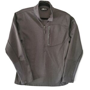 THE NORTH FACE Cugo Charcoal Gray Quarter Zip Pullover Jacket/Coat Men's‎ Size M